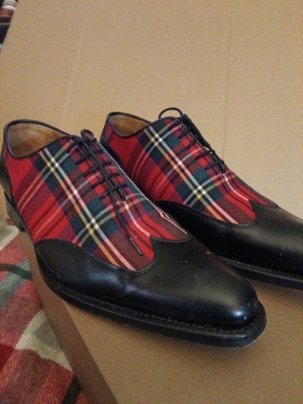 John Mendson "Goodyear" Men's Plaid Shoes Size 10.5 - Picture 4 of 7